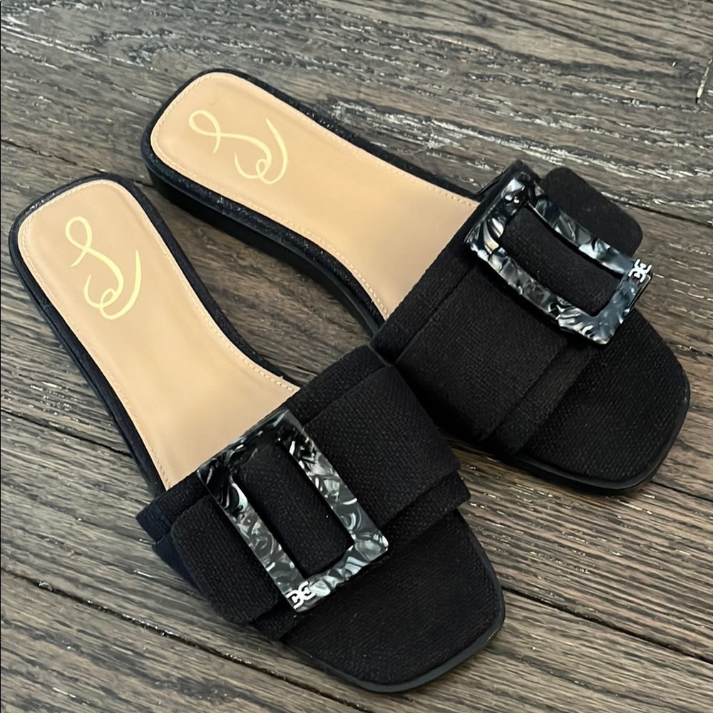 Sam Edelman Black Slide Sandals